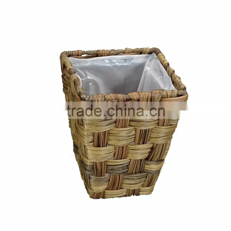 Horticultural Handmade PE Rattan Garden Planter Boxes
