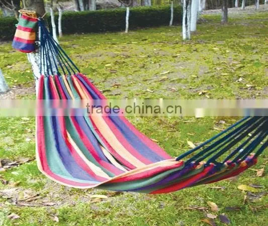 200*80cm outdoor double cotton portable hammock