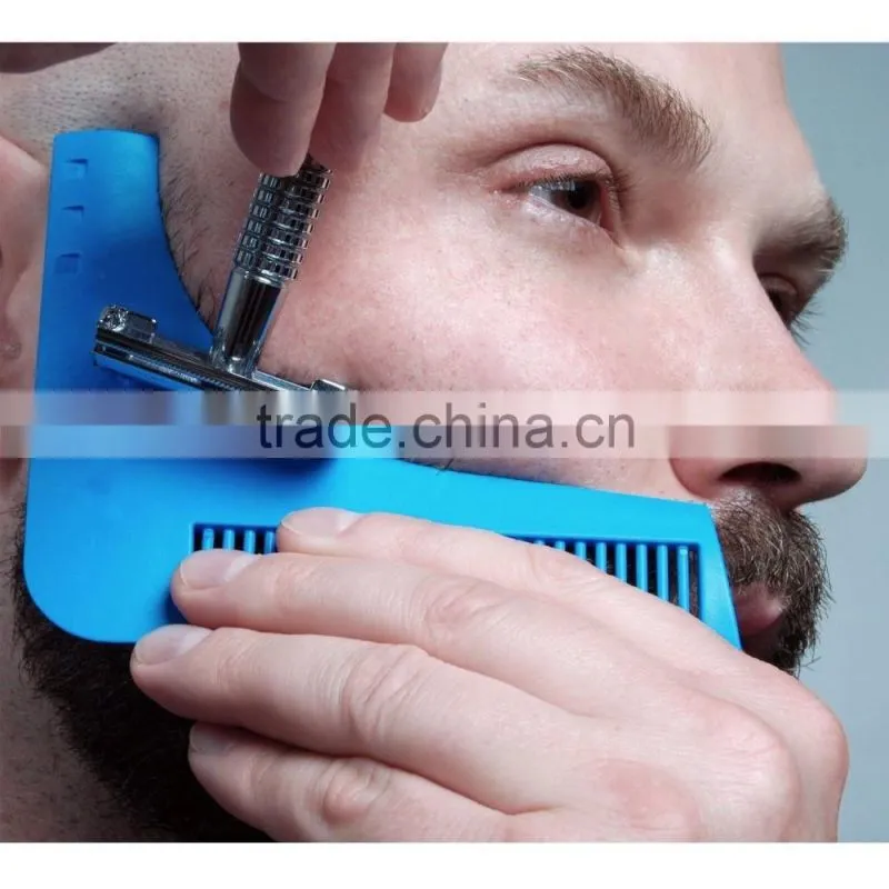 2017 best selling the bro-beard comb facial hair shaping tool beard comb