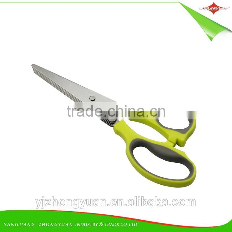 multipurpose ktichen 5 blades herb scissors