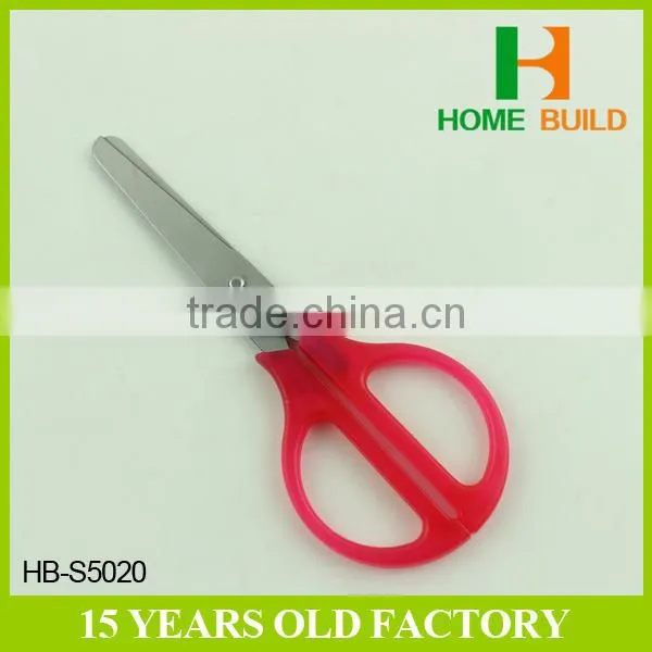 Factory price HB-S5020 5'' students round handle scissors