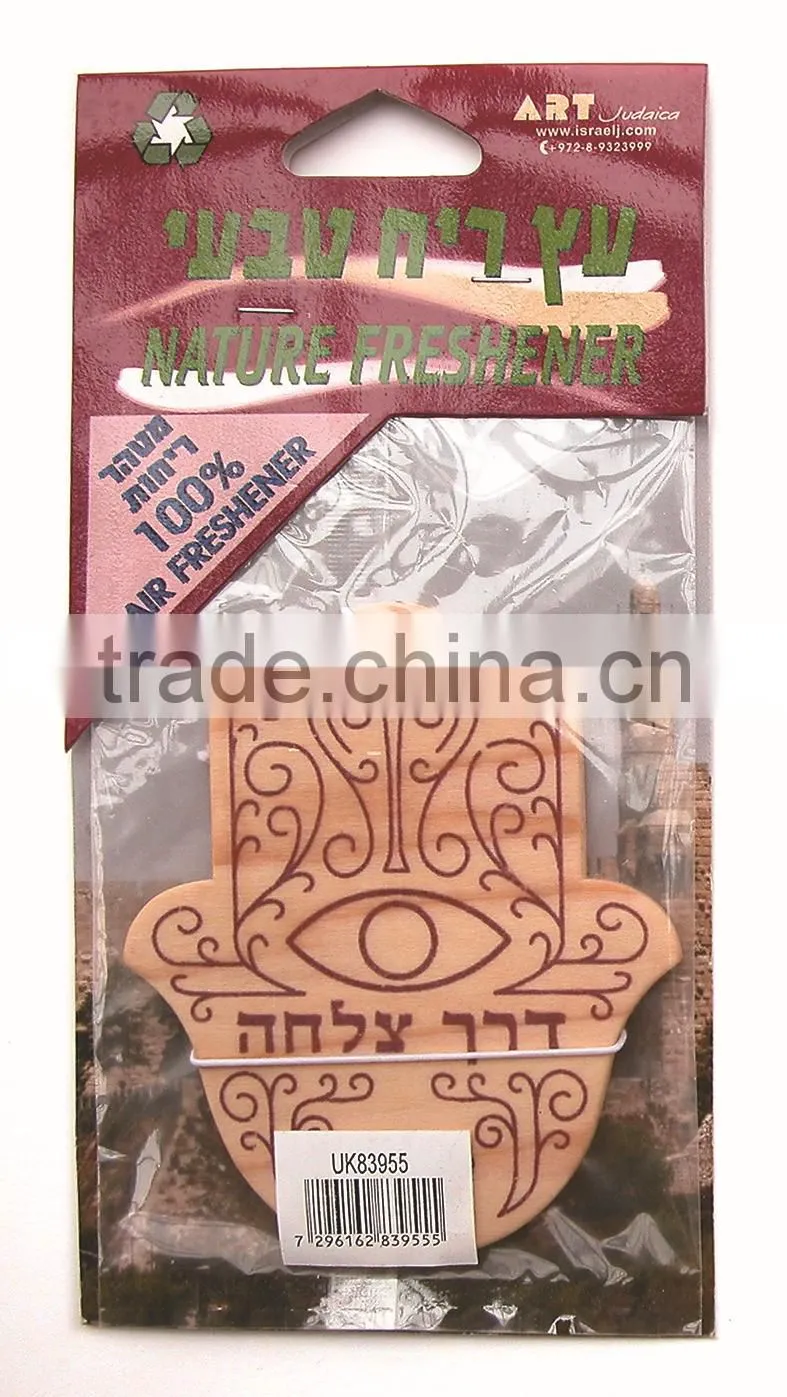 2015 newest cute cat long lasting wooden air freshener