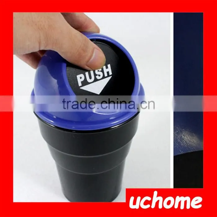 UCHOME Promotional NEW Wholesale Round Plastic Desktop/Car Mini Trash