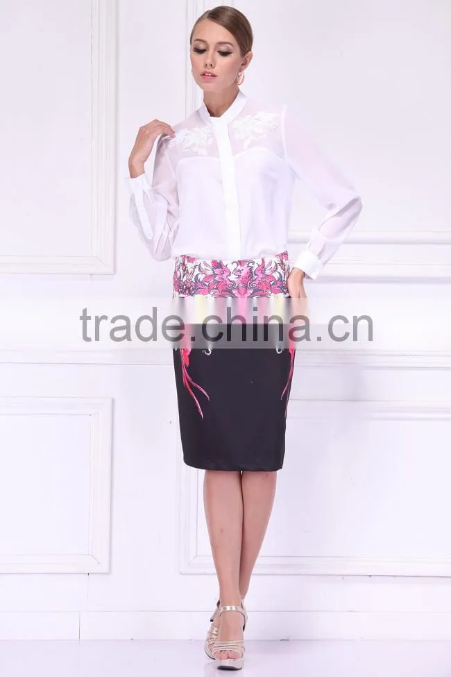 2014 new design elegant blouse autumn long sleeve