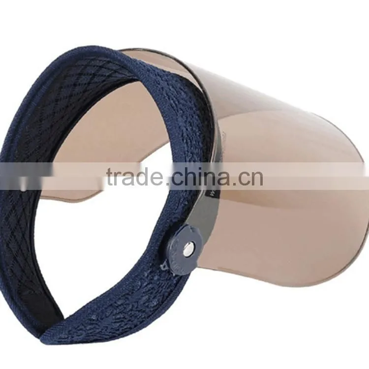 The summer sun hat PVC protection caps Outdoor cycling block face big brim