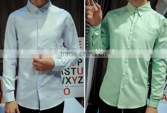 Button down collar mens oxford shirts slim fit casual dress shirts
