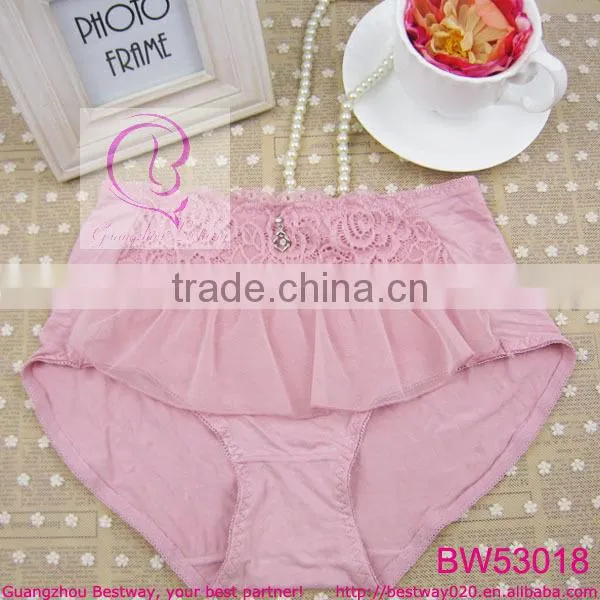 Sexy pink high rise briefs