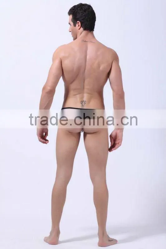 2012sexy color matching G-string for men ,high quality and transparent G-string