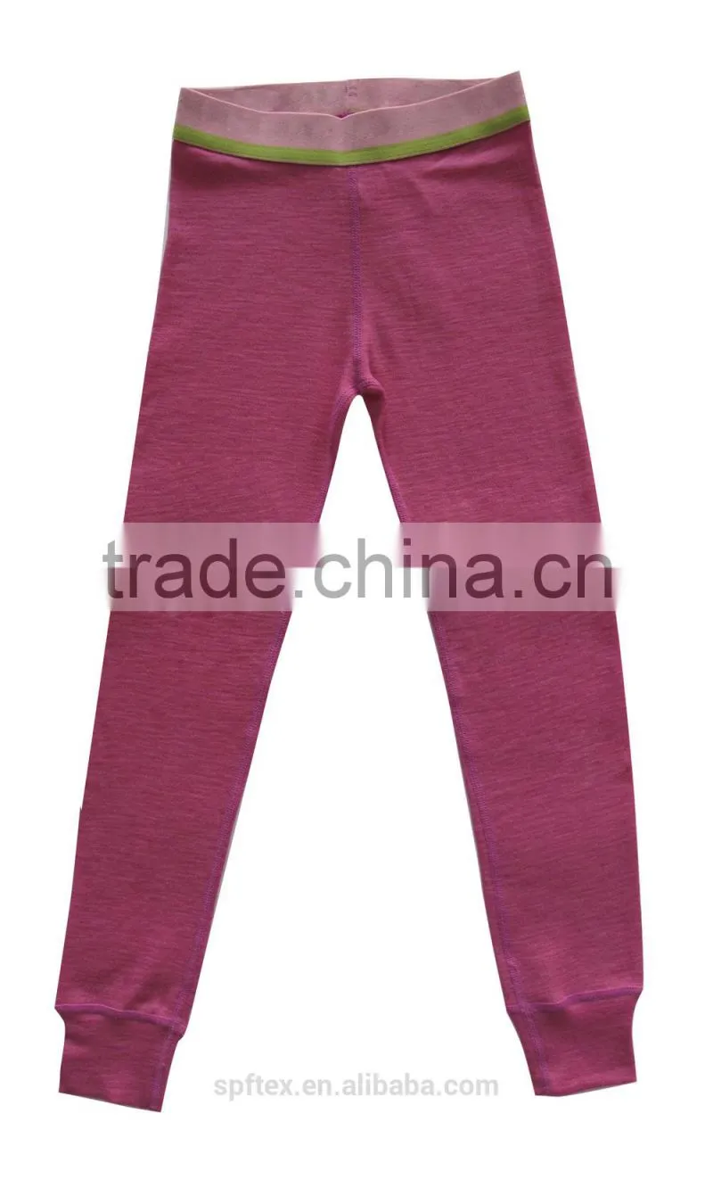100% merino long-sleeved soft children underwear