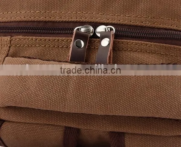 2016 new style china sport canvas backpack wholesale leather custom fashion backpack