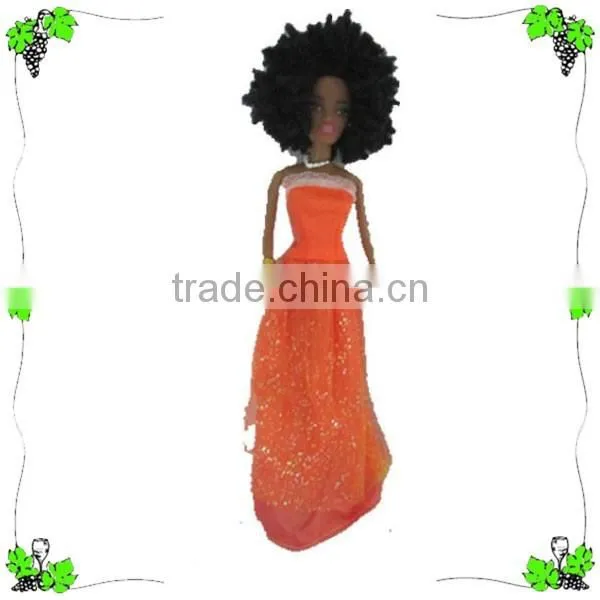China manufature 11.5 inch doll black baby doll