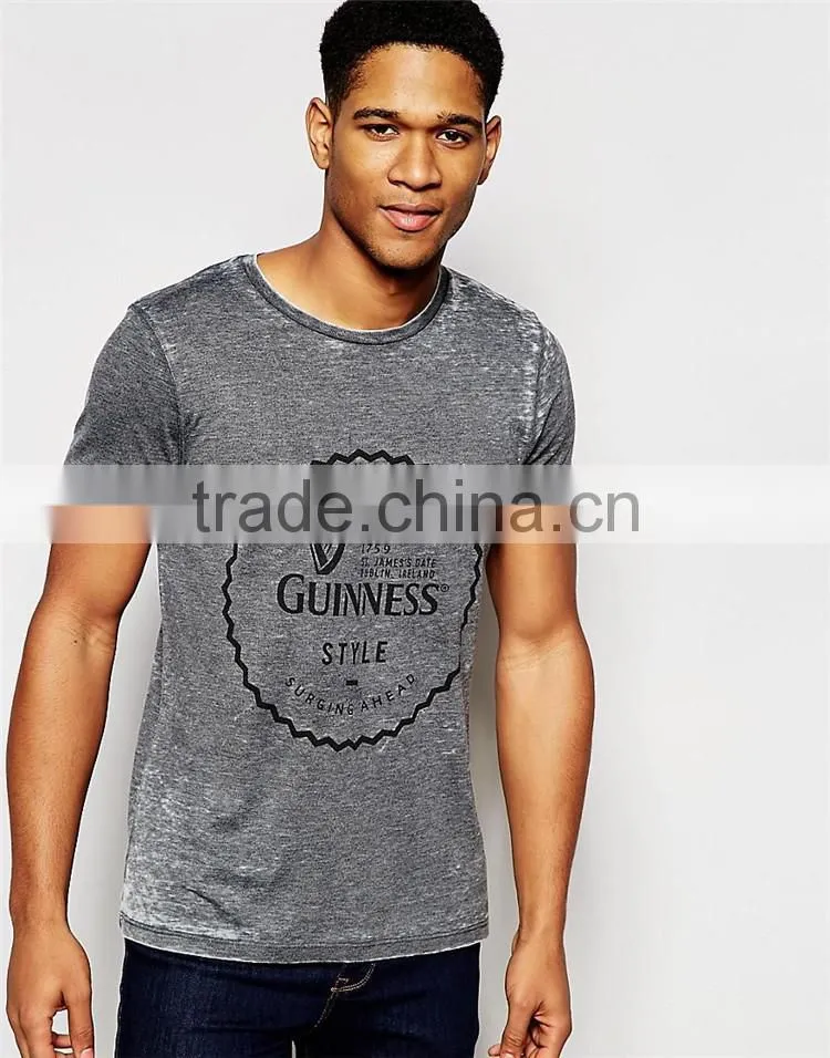 2017 Guangzhou Shandao OEM Printed Short Sleeve 180g 100% Cotton Fashion Men's Wholesale T Shirts