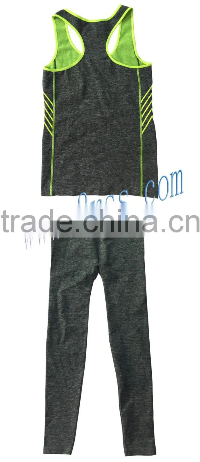 2016 hot sell seamless yoga wear set leggings and tank top
