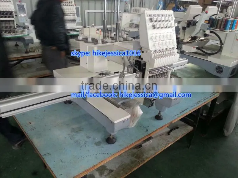 fushun 1201 1head single head cap and t shirt hat tubular and flat t shirt computerized embroidery machine
