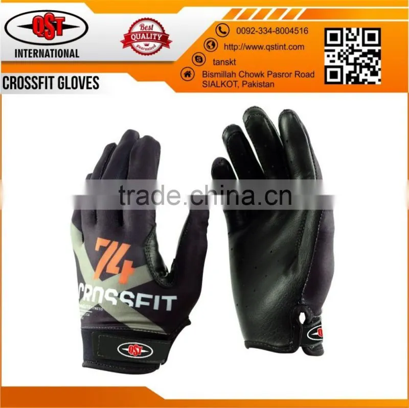 Leather CrossFit Gloves Workout Gloves full finger