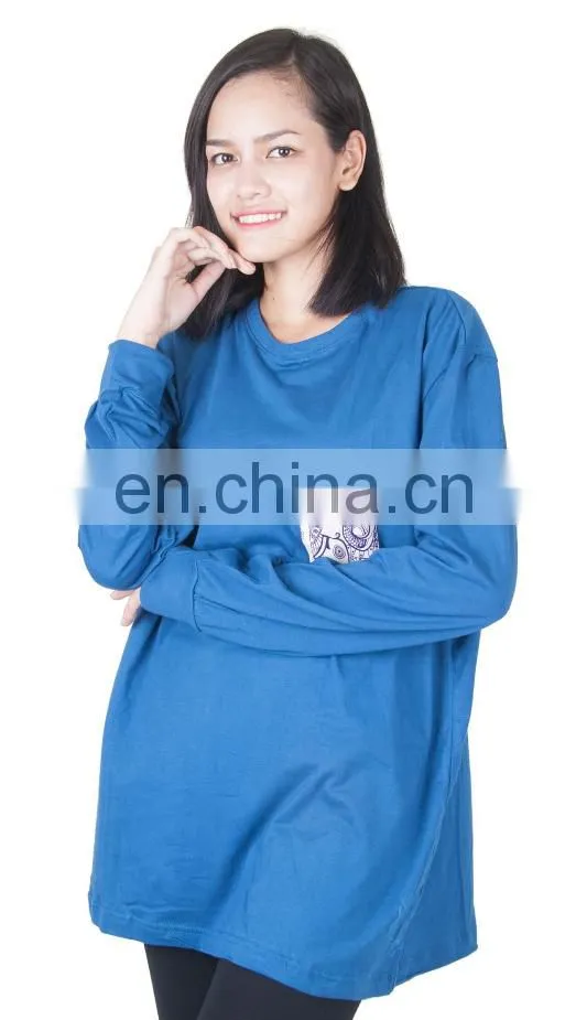 Women's T-shirt Short and Long Sleeve With Pocket Crew Neck Comfort All Sizes