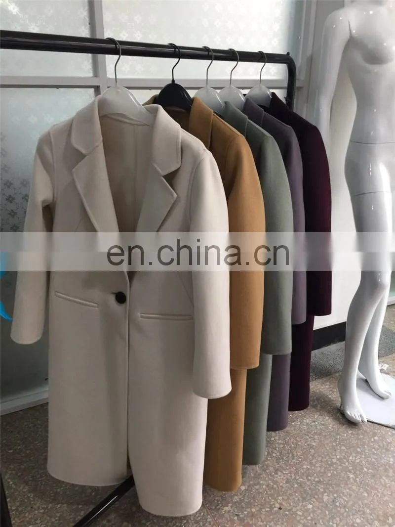 European Hot Sale Winter Clothes Cashmere Coat Comfortable Women Wool Coat