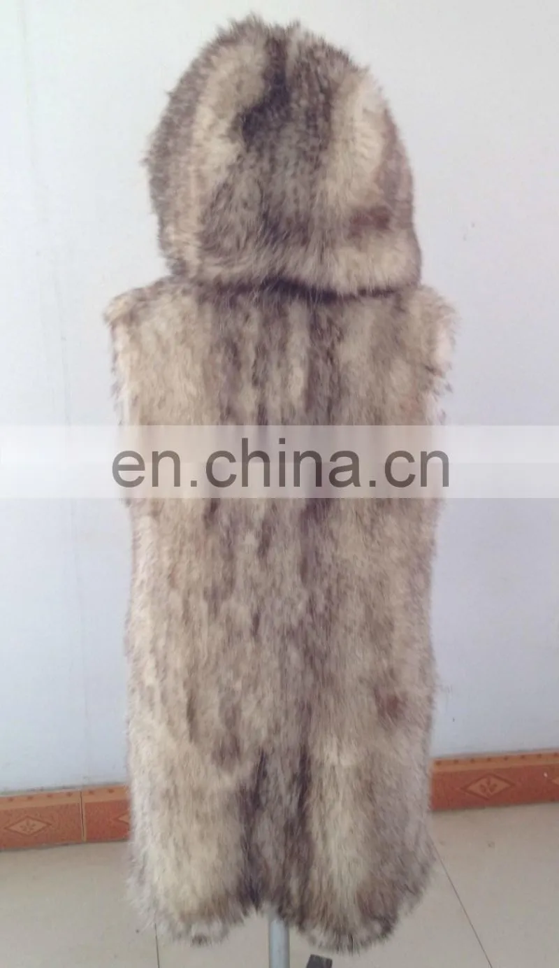 Genuine Possum Fur long vest for Women