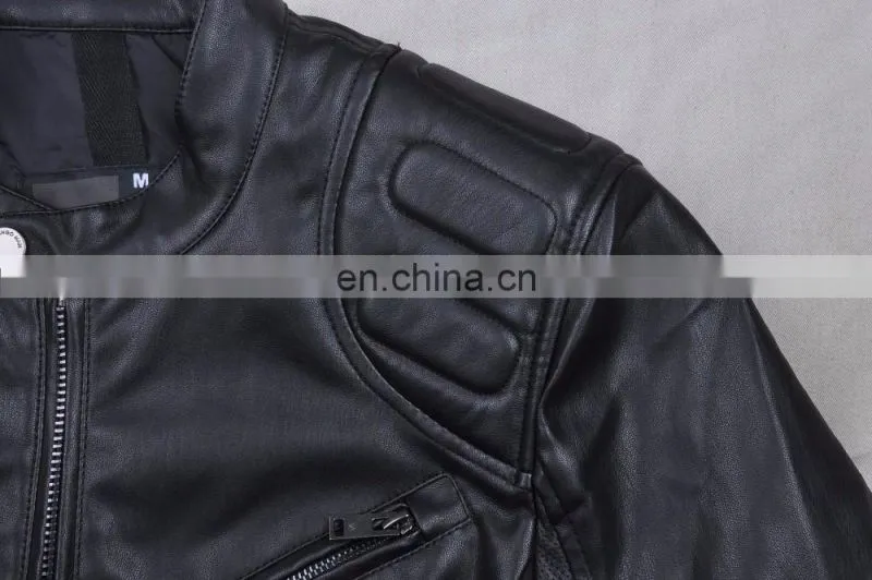 2017 Winter Handsome Quilted Leather Motorcycle Jacket Men