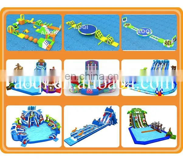 2017 china popular water games dolphin inflatable water slides for lake