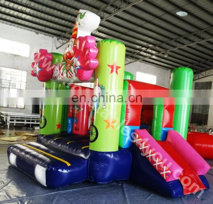 Commercial design Curcus small inflatable combo for kids