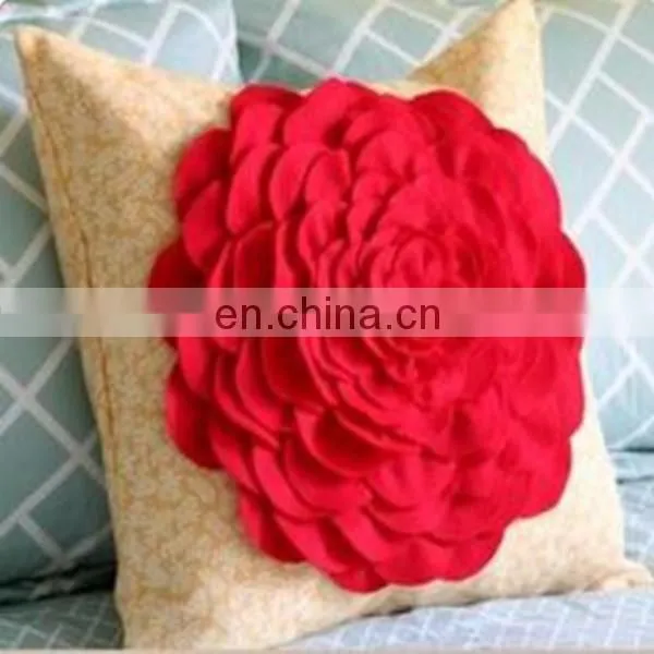 flower shape throw pillow Felt Rose with BONUS Pillow Pattern Tutorial