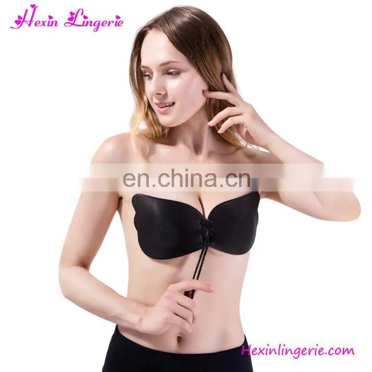 Fashion sexy Silver bead decoration hot teens factory in china bra push up