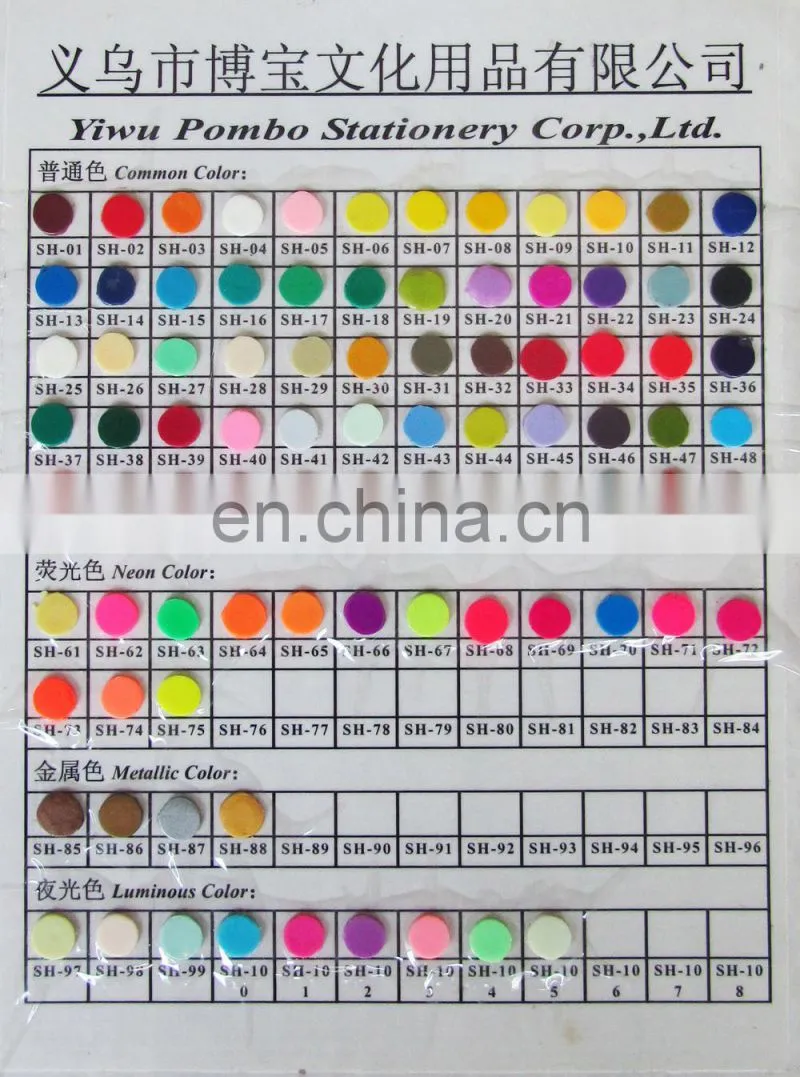 DMO yiwu Factory Direct Sale 20g 24 common color EN71 Certificate fimo polymer clay