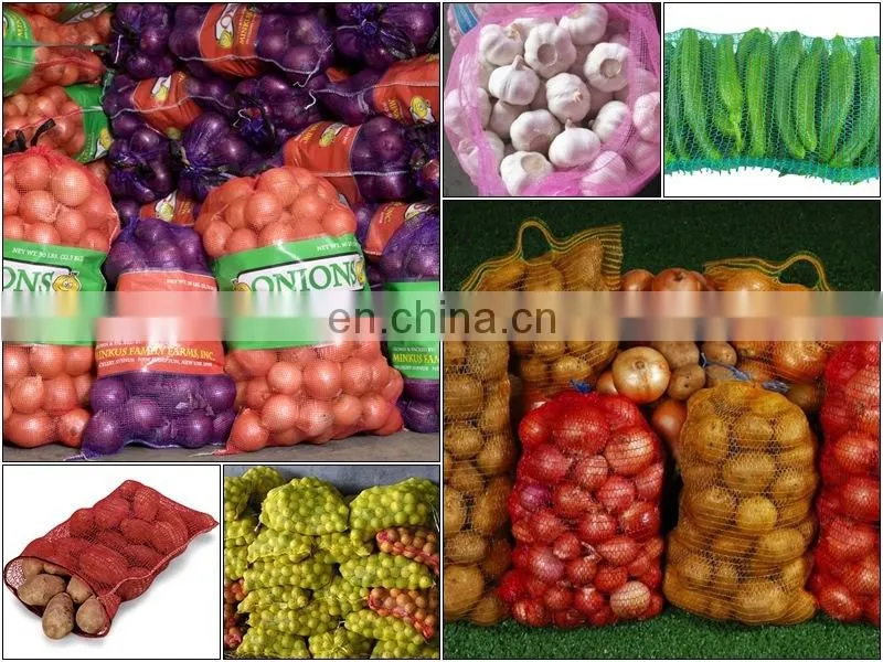 China Tubular vegetable mesh net bag 40*60 cm 20 kg for cabbage, potatoes