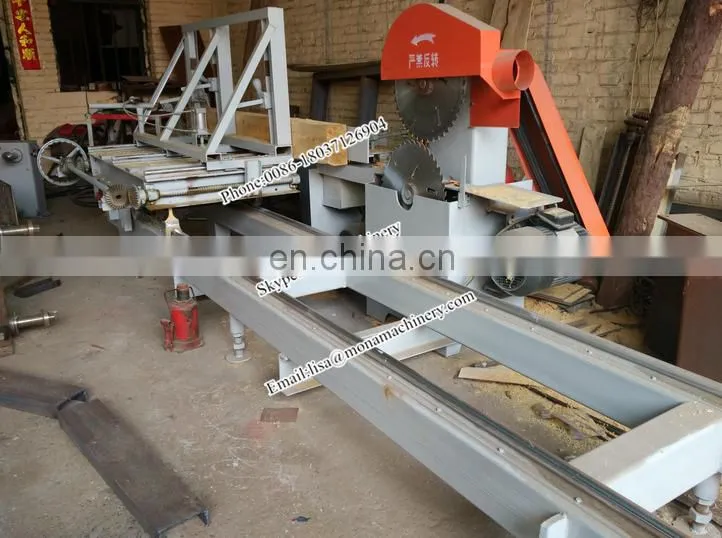 Round log Sliding table saw/ hard wood sliding table saw