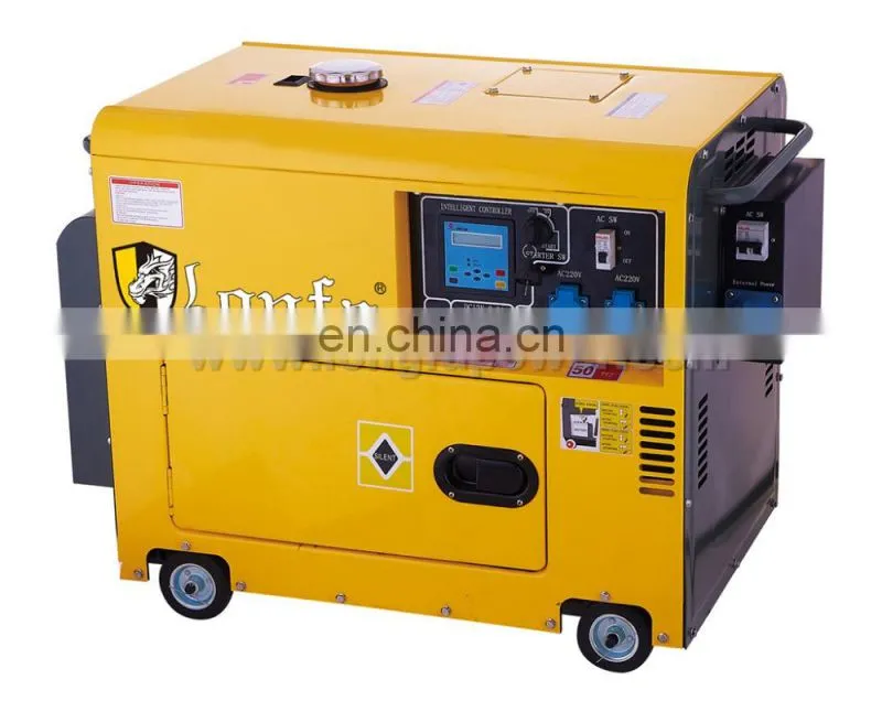 6KVA Portable Soundproof Diesel Electric Generator with Stable Quality
