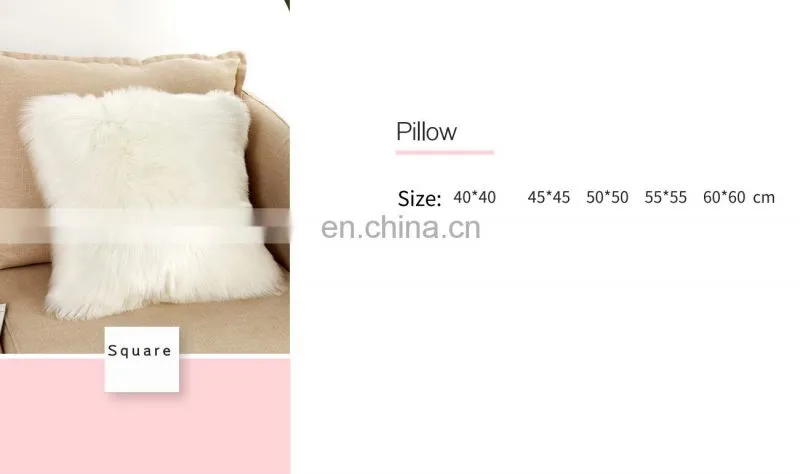 OEM shape faux fur rug