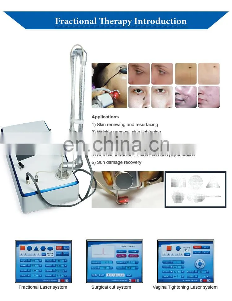 Good Feedback Fractional CO2 Laser Portable Medical Surgical Stretch Mark Removal Machine