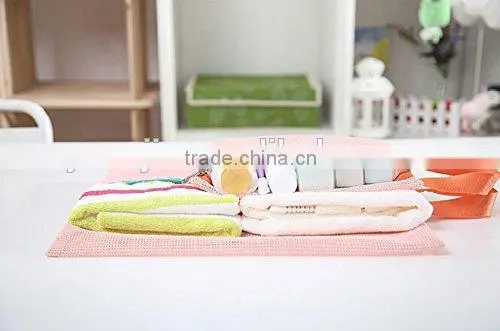 4PCS/Set Multi-Functional Portable Travel Luggage Suitcase Clothes Underwear Packing Cubes Organizer Mesh Storage Makeup Bag Pou