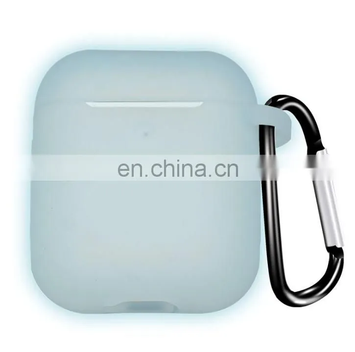 Silicone Protective Case for Airpods 1/2 Wireless Earbuds Case for Airpods Apple Airpods Cover Case with Hook