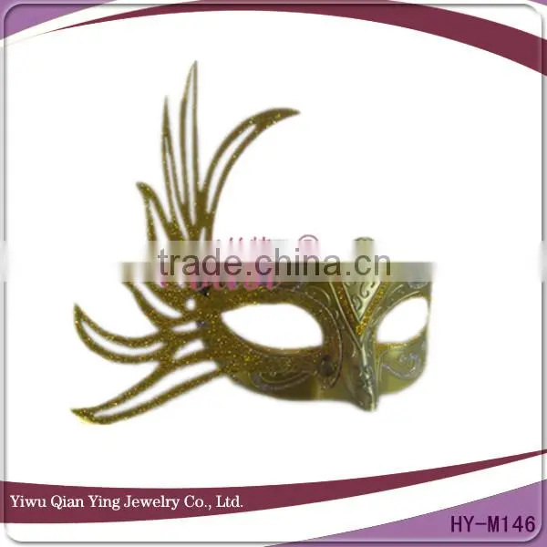 golden Imperial Crown masquerade party mask cheap