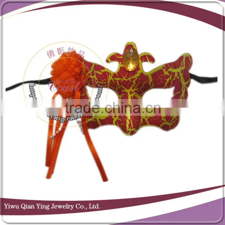 custom nice color Amusement mask cocktail party mask with flower