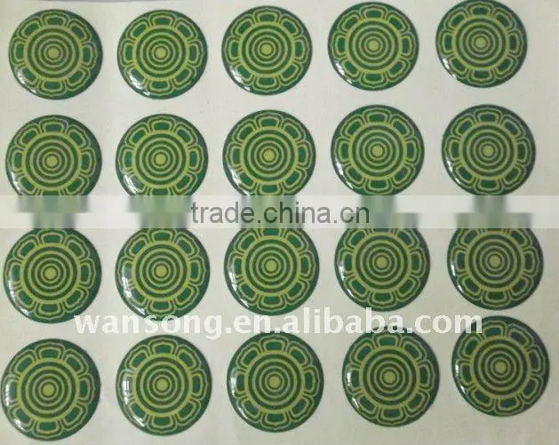 Promotional crystal domed 3d clear custom epoxy sticker with high quality