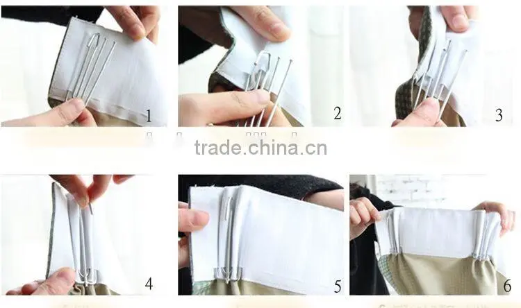 Fabric embroidered curtain for home