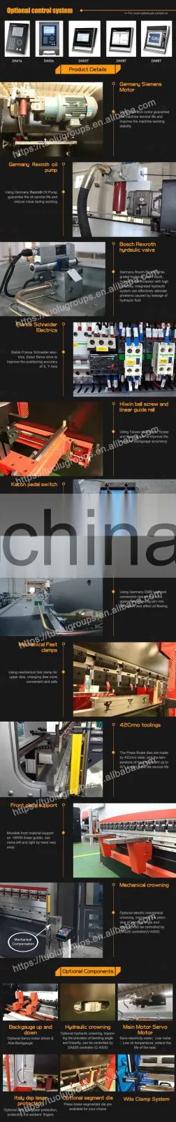 T&L Brand WE67K 100T4000 CNC electro-hydraulic cnc press brake machine