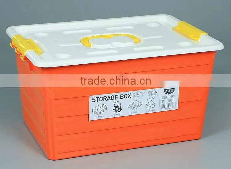 Multi Function Colored Plastic Storage Box with Handle