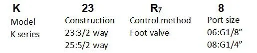 foot operated valve