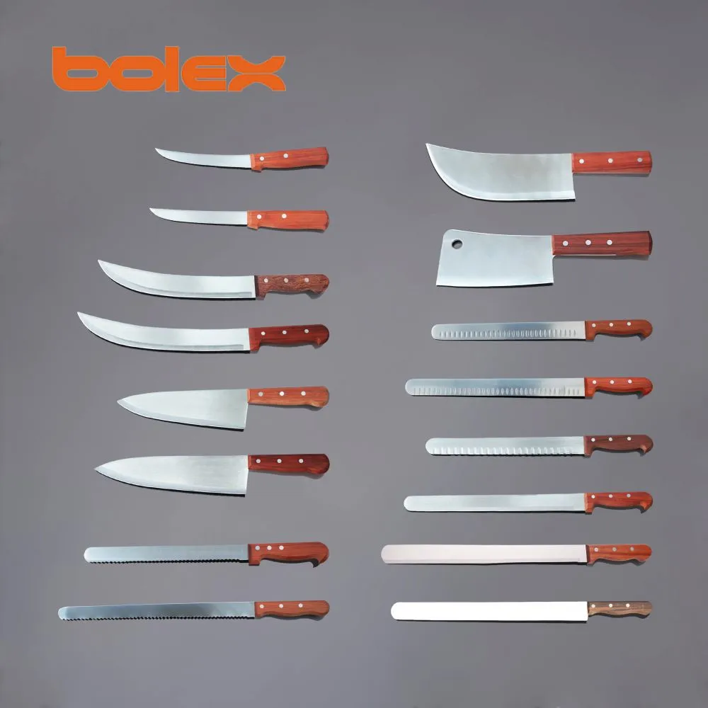 高清木柄屠宰砍骨刀厨师刀锯齿磨刀租赁服务butcher cleaver chef knives wood handle for knife sharpening program.jpg