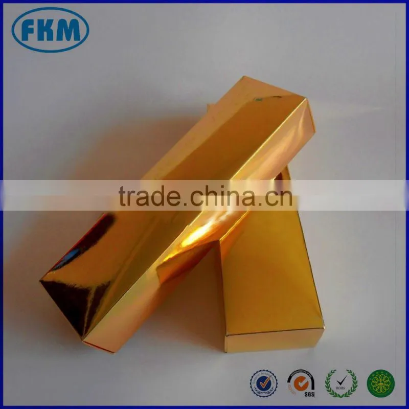 gold 3d glassed box