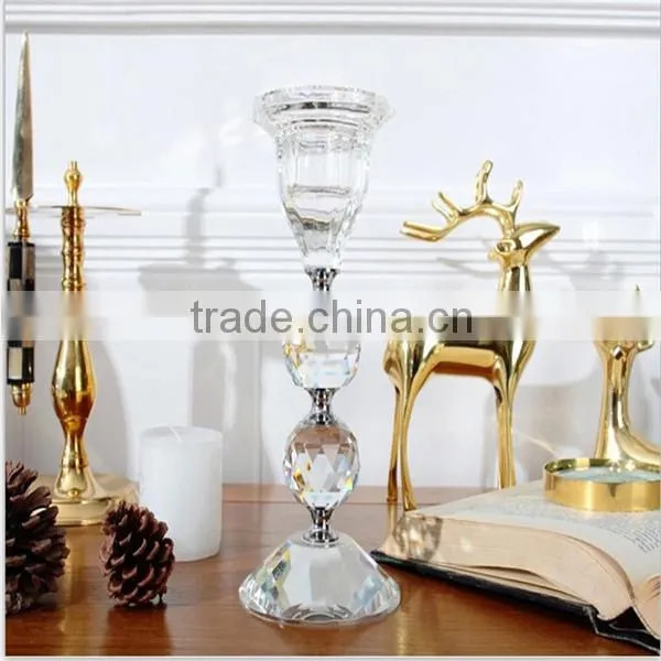 glass candlestick for home decoration