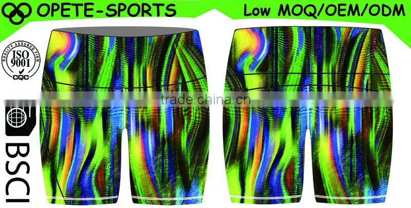 Custom Fitness Workout Gym Yoga Lycra Shorts
