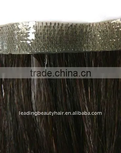 High quality cheap stick pu remy virgin skin weft