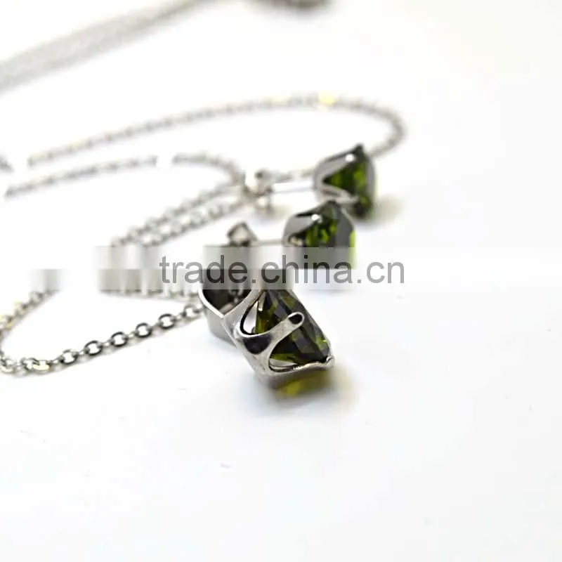 Jewelry Trends 2016 Diamond Earrings Jewelry Stainless Steel Jewerly Set