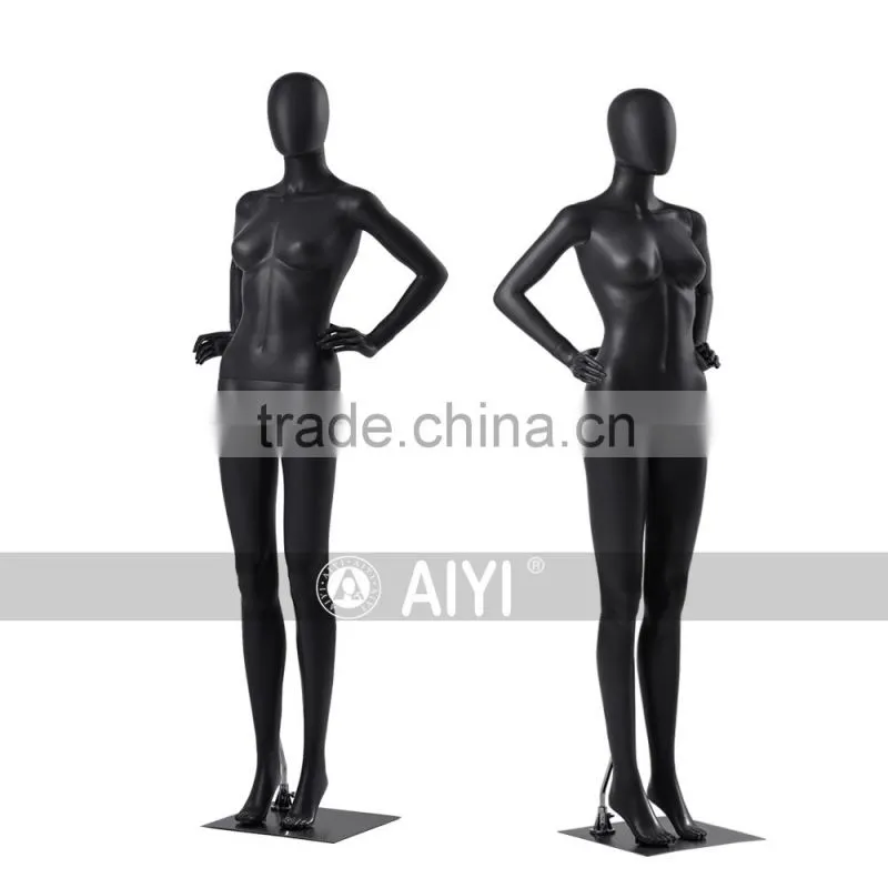 Fashion display female popular model with egg head