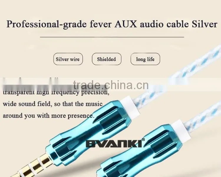 2016 best selling products Factory direct 3.5mm stereo male to male audio aux cable free samples